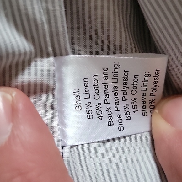 Joseph Abboud linen/cotton unconstructed blazer 44r - Picture 7 of 9